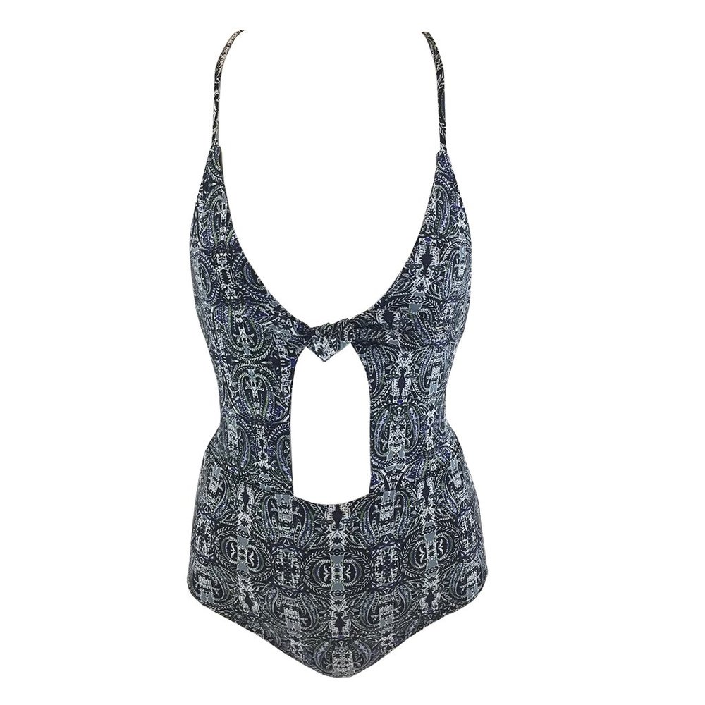 Beach Riot Leah One Piece in Paisley